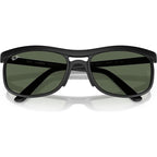 RB4452, Sand Black/Dark Green Lenses 59 Eye Size