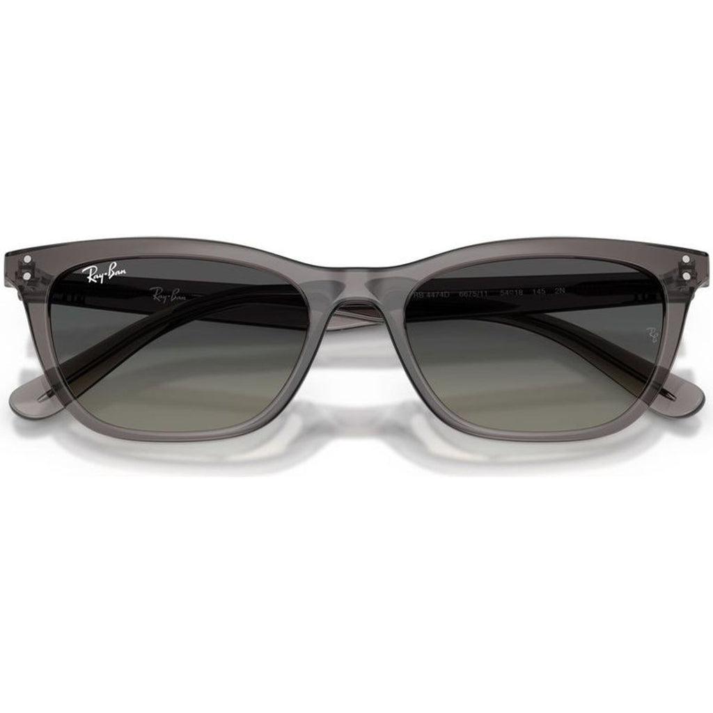 RB4474D, Transparent Dark Grey/Grey Gradient Lenses