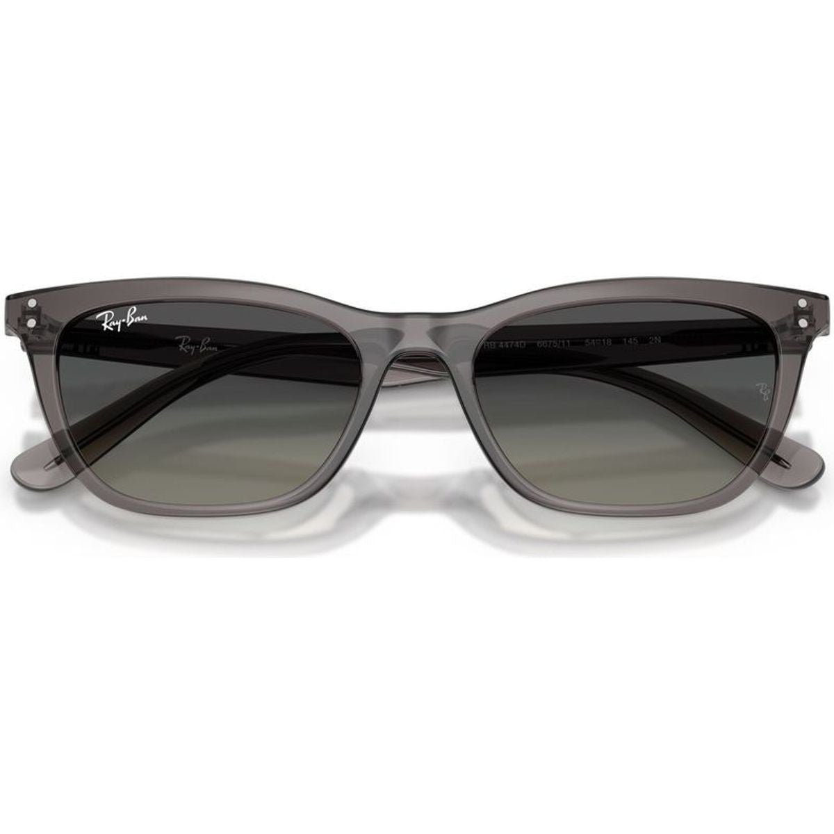 RB4474D, Transparent Dark Grey/Grey Gradient Lenses
