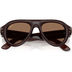 RB4925, Transparent Brown/Dark Brown Lenses 52 Eye Size
