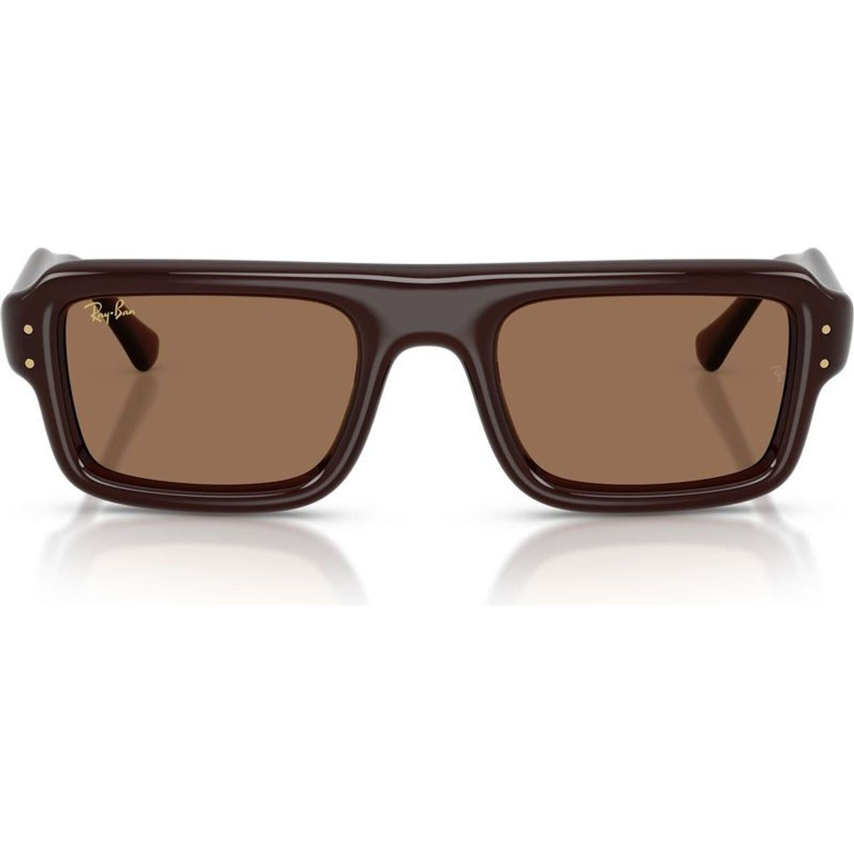 RB4954, Transparent Brown/Dark Brown Lenses 52 Eye Size