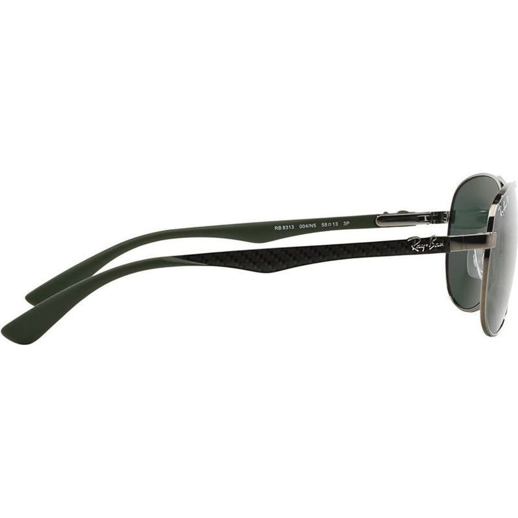 RB8313, Gunmetal/Green Polarised Lenses 61 Eye Size