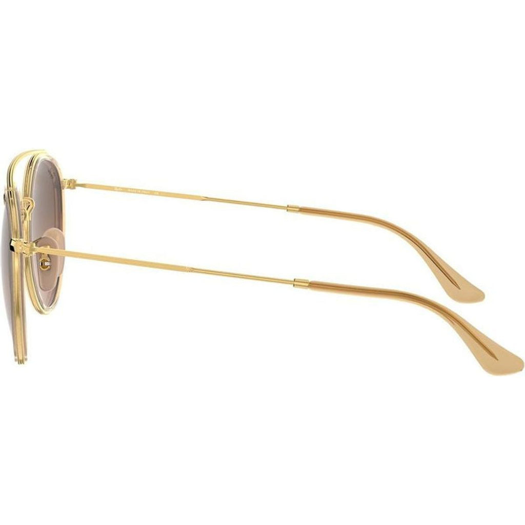 Round Double Bridge RB3647N, Gold/Brown Gradient Glass Lenses
