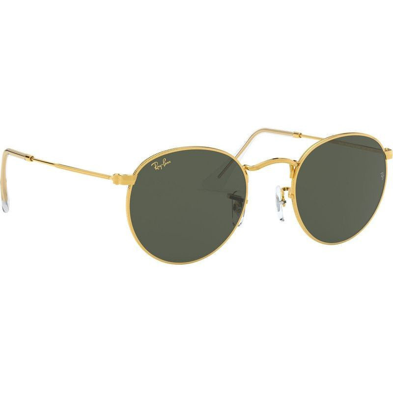 Round Metal RB3447, Legend Gold/Green Glass Lenses 50 Eye Size