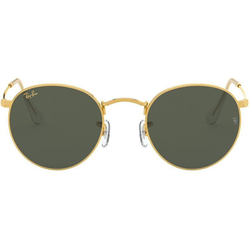 Round Metal RB3447, Legend Gold/Green Glass Lenses 53 Eye Size