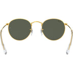 Round Metal RB3447, Legend Gold/Green Glass Lenses 50 Eye Size