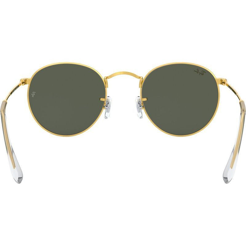 Round Metal RB3447, Legend Gold/Green Glass Lenses 50 Eye Size