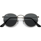 Round Metal RB3447, Antique Gunmetal/Dark Grey Glass Lenses 53 Eye Size