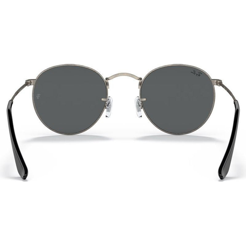 Round Metal RB3447, Antique Gunmetal/Dark Grey Glass Lenses 53 Eye Size