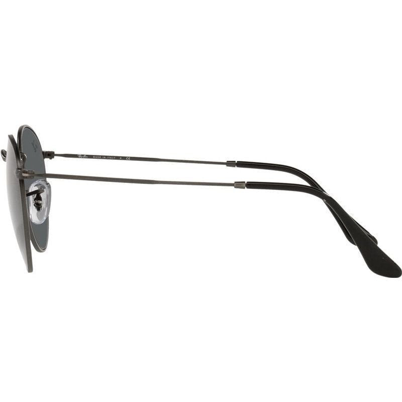 Round Metal RB3447, Antique Gunmetal/Dark Grey Glass Lenses 53 Eye Size