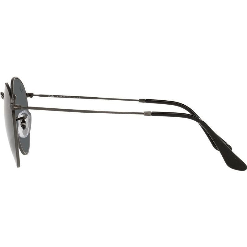 Round Metal RB3447, Antique Gunmetal/Dark Grey Glass Lenses 50 Eye Size