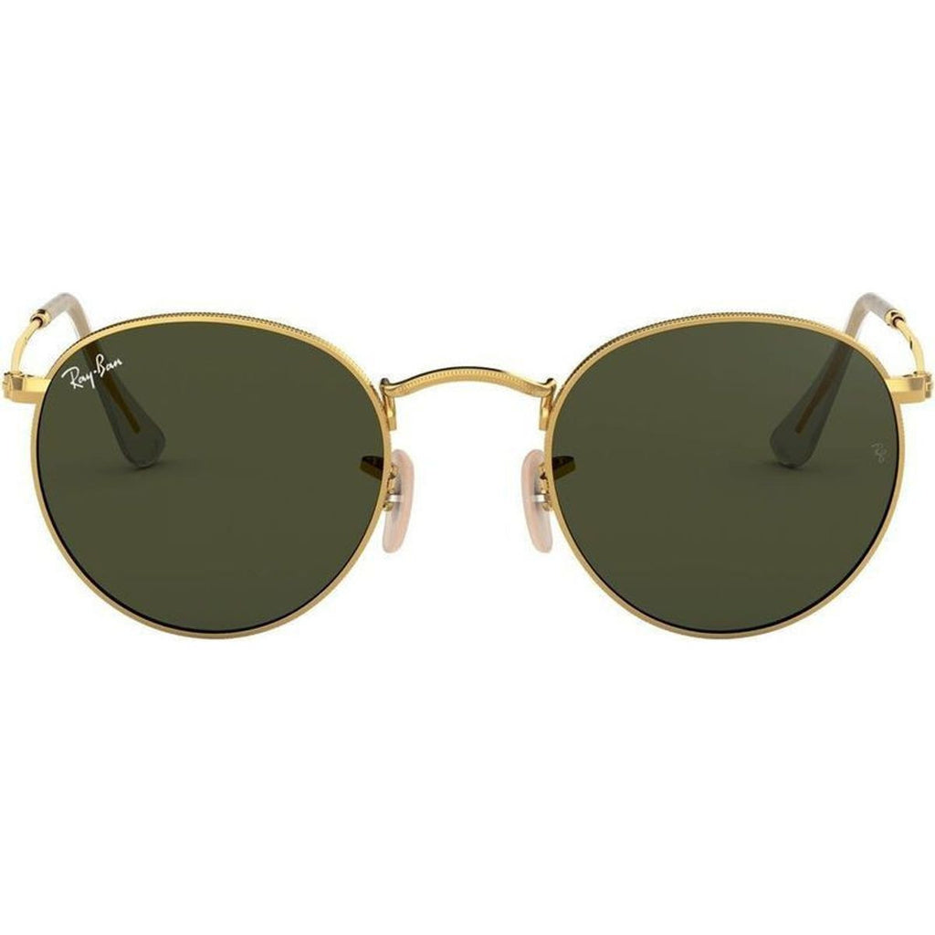 Round Metal RB3447, Arista/Green Glass Lenses 50 Eye Size