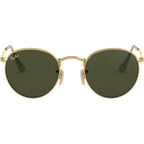 Round Metal RB3447, Arista/Green Glass Lenses 50 Eye Size