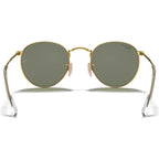Round Metal RB3447, Gold/Green Polarised Glass Lenses 50 Eye Size