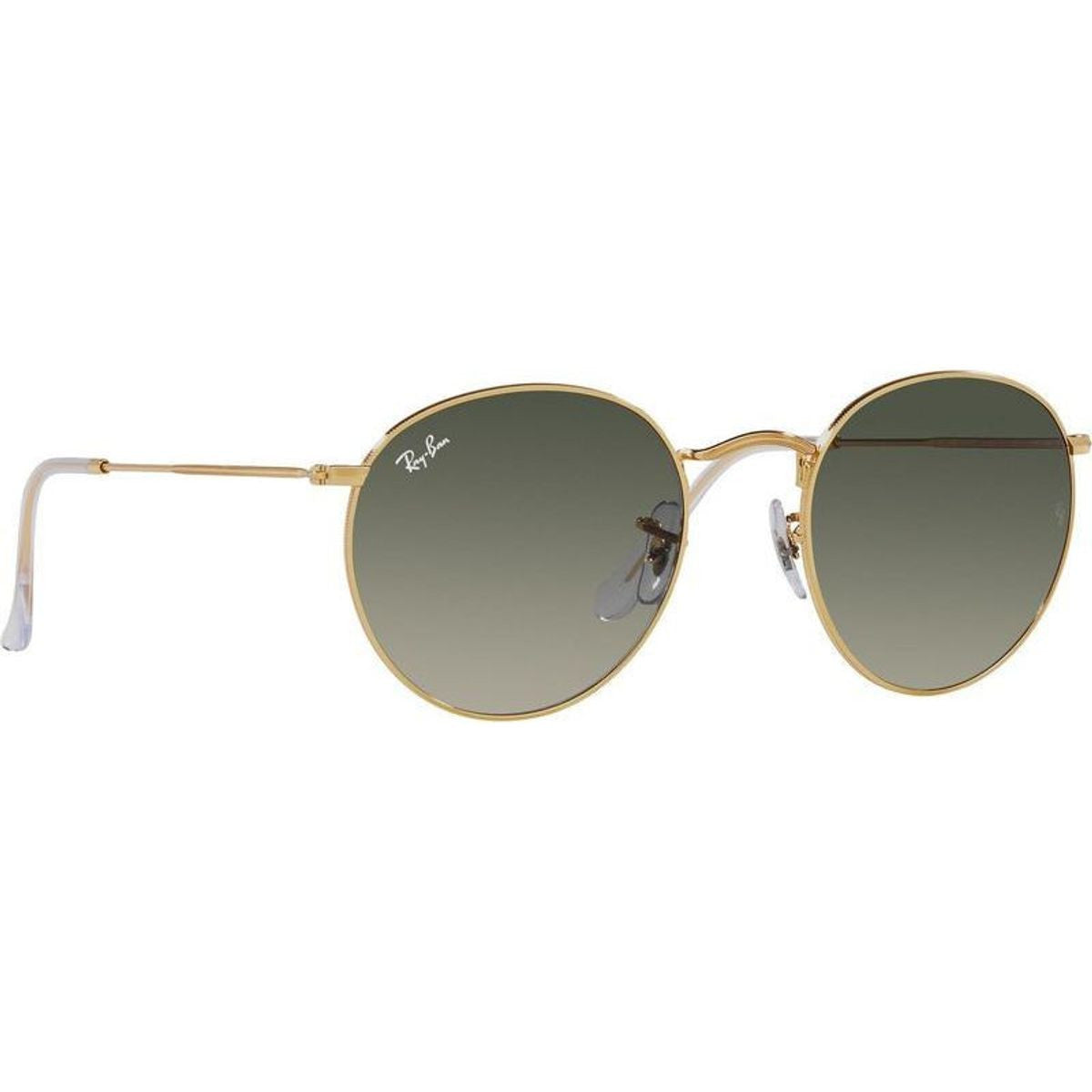 Round Metal RB3447, Gold/Grey Gradient Glass Lenses 53 Eye Size