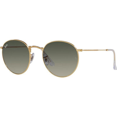 Round Metal RB3447, Gold/Grey Gradient Glass Lenses 53 Eye Size