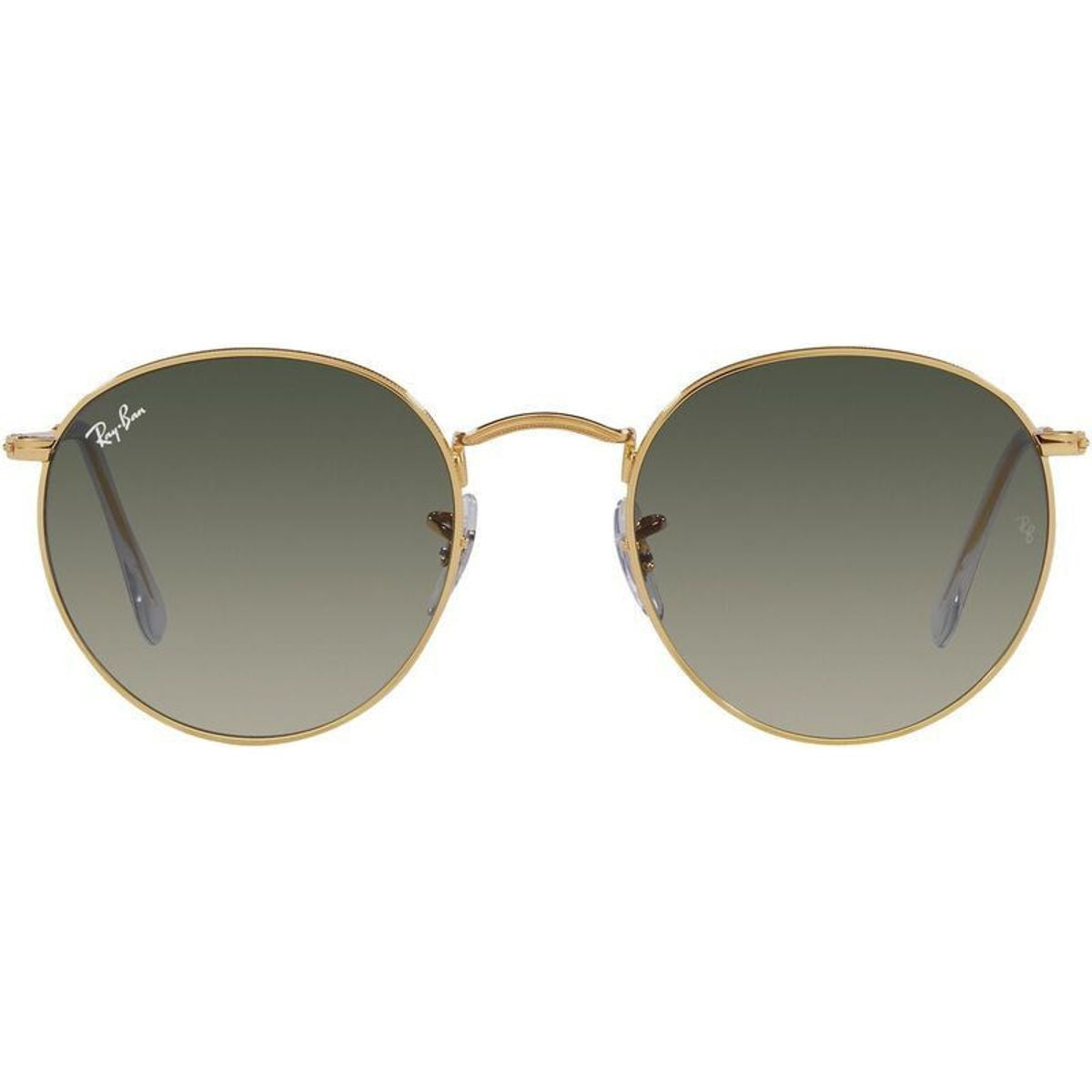 Round Metal RB3447, Gold/Grey Gradient Glass Lenses 53 Eye Size