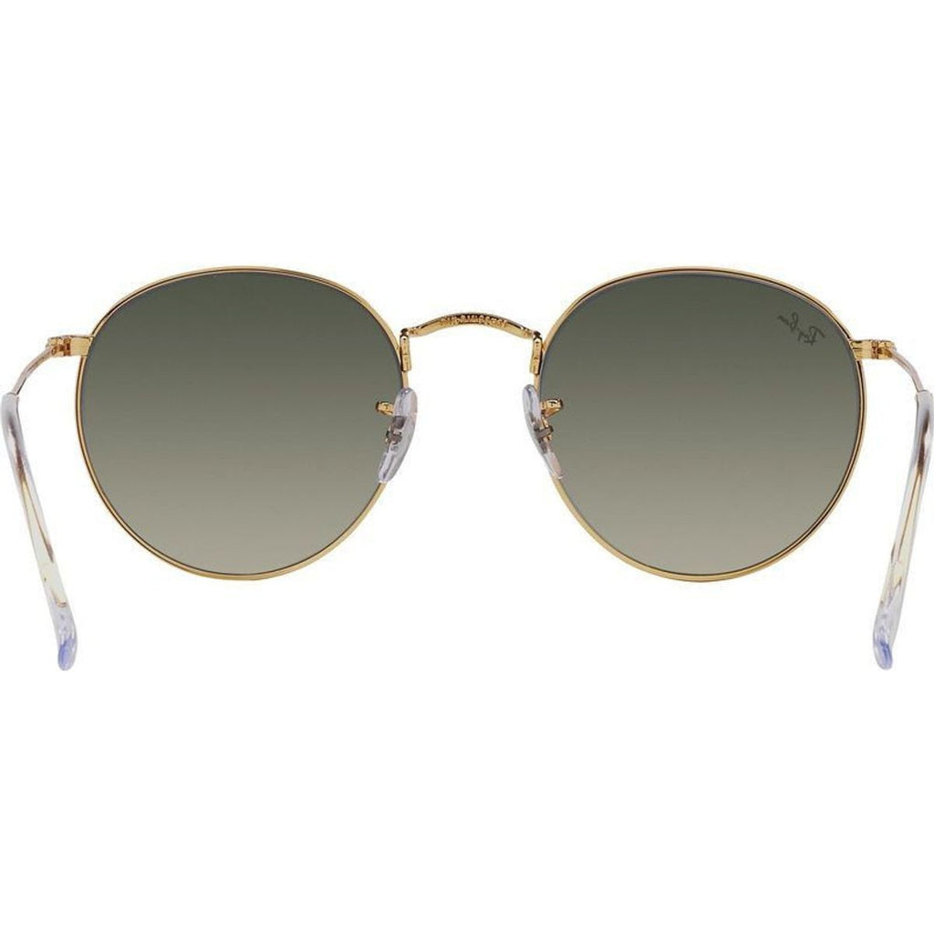 Round Metal RB3447, Gold/Grey Gradient Glass Lenses 53 Eye Size