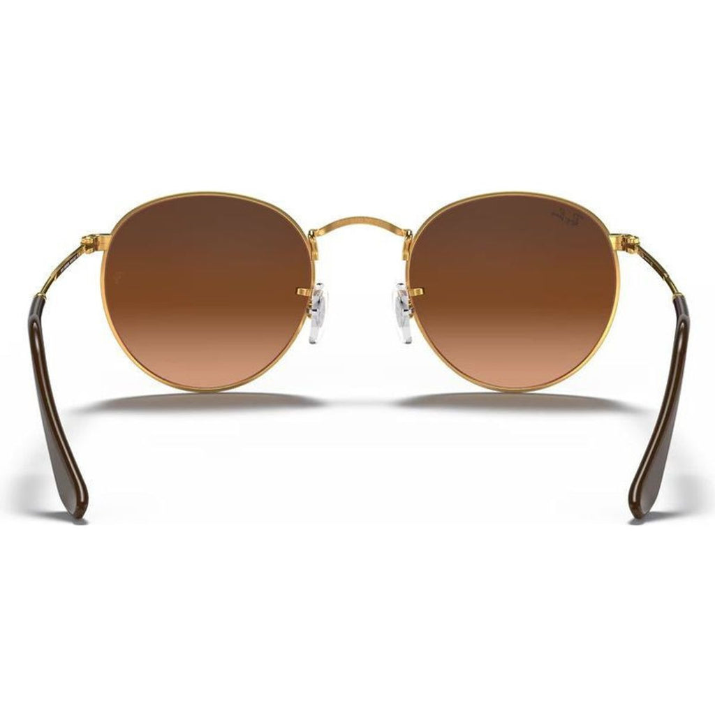 Round Metal RB3447, Light Bronze/Pink Brown Gradient Glass Lenses 50 Eye Size