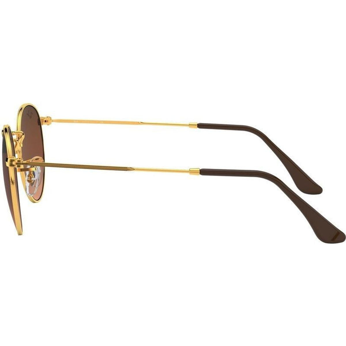 Round Metal RB3447, Light Bronze/Pink Brown Gradient Glass Lenses 50 Eye Size