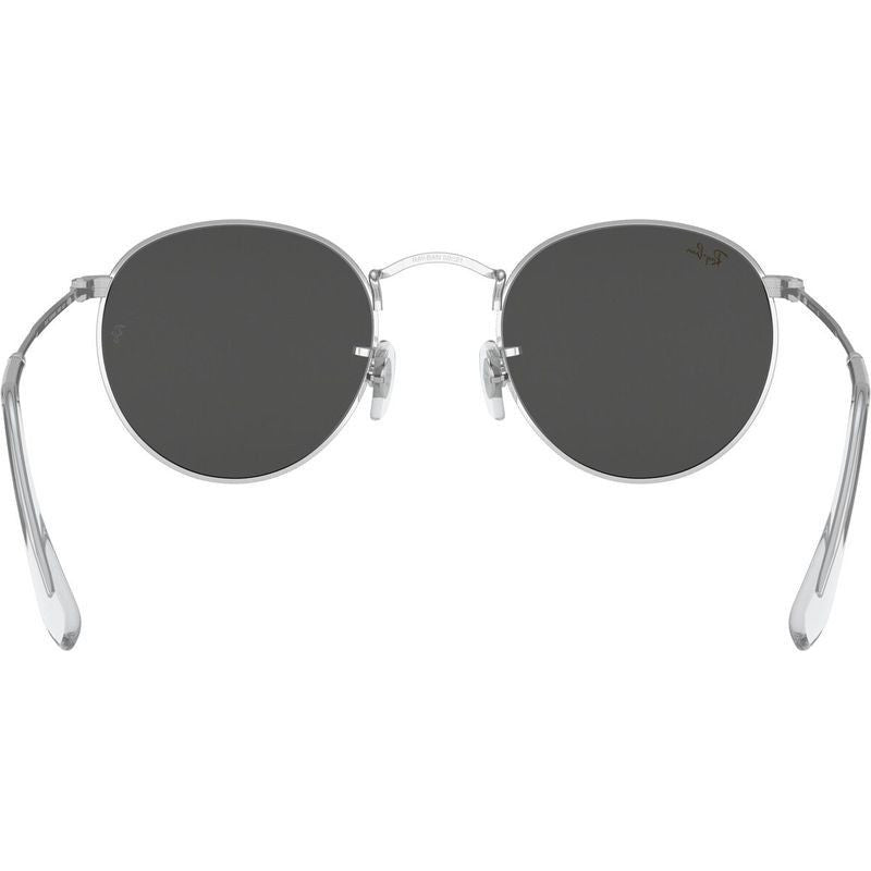 Round Metal RB3447, Silver/Dark Grey Glass Lenses 53 Eye Size