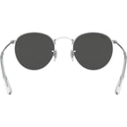 Round Metal RB3447, Silver/Dark Grey Glass Lenses 50 Eye Size
