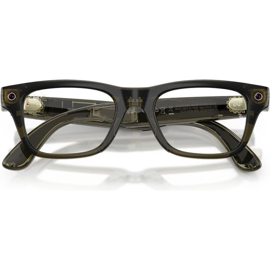 Meta Blayzer Optics (Gen 2) RW7001, Transparent Dark Olive/Clear Lenses 50 Eye Size
