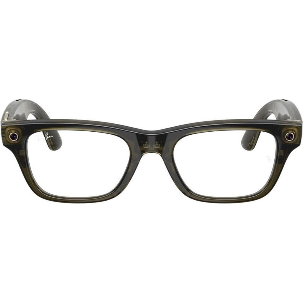 Meta Blayzer Optics (Gen 2) RW7001, Transparent Dark Olive/Clear Lenses 50 Eye Size