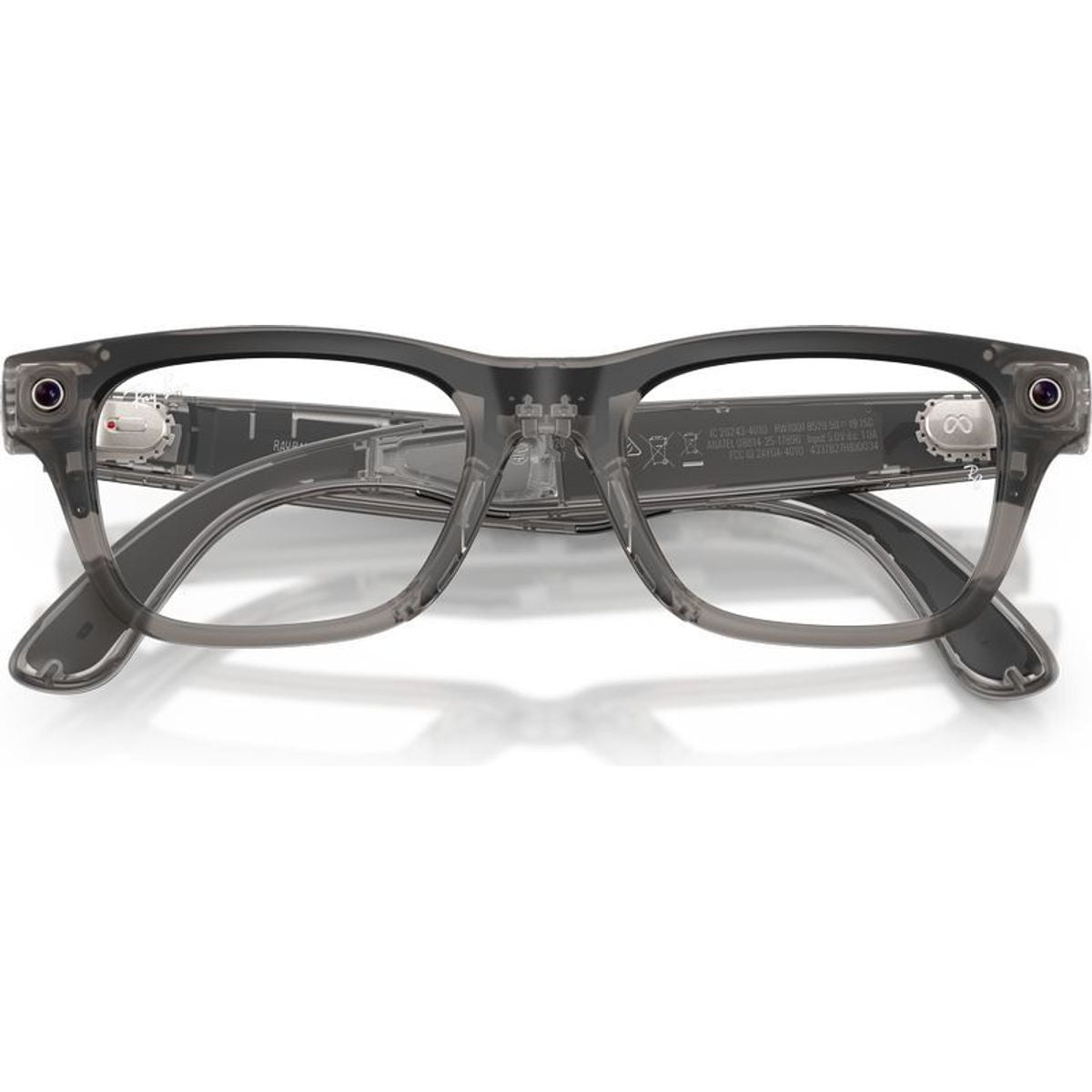 Meta Blayzer Optics (Gen 2) RW7001, Transparent Ice Grey/Clear Lenses 54 Eye Size