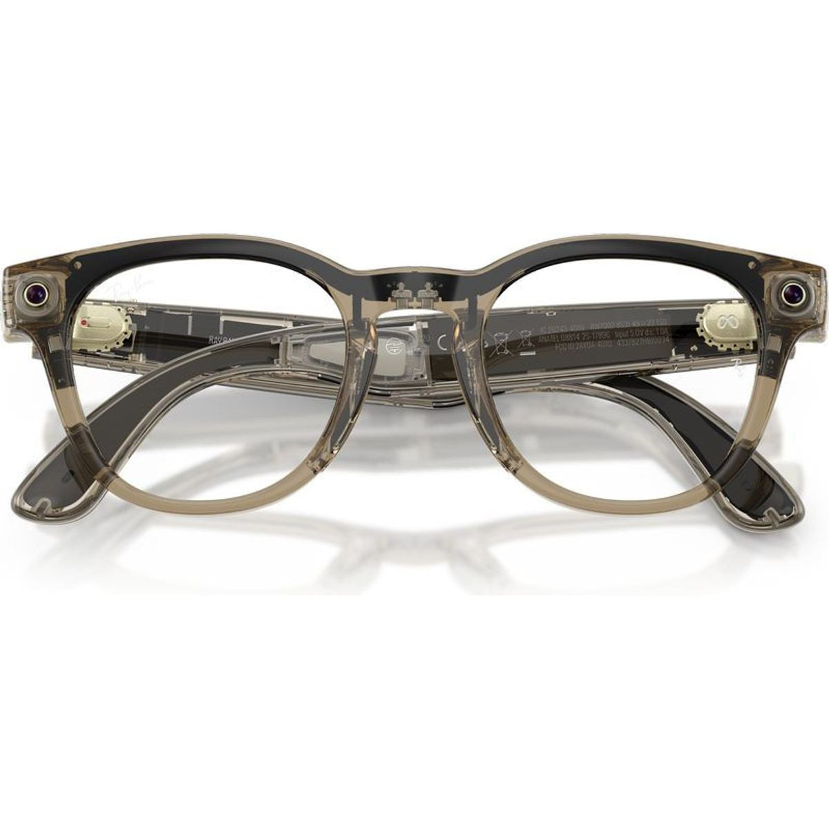 Meta Scriber Optics (Gen 2) RW7002, Transparent Stone Beige/Clear Lenses