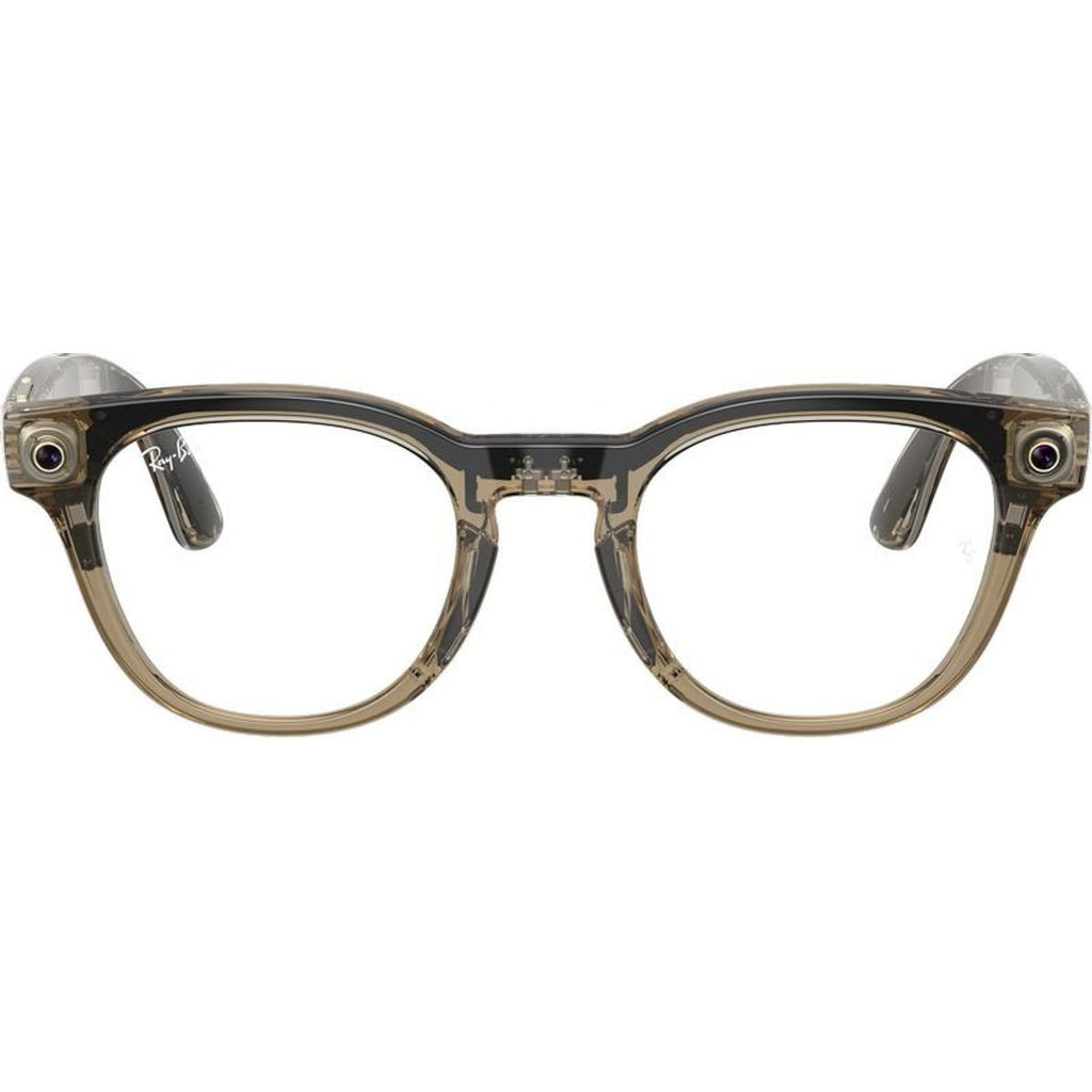 Meta Scriber Optics (Gen 2) RW7002, Transparent Stone Beige/Clear Lenses