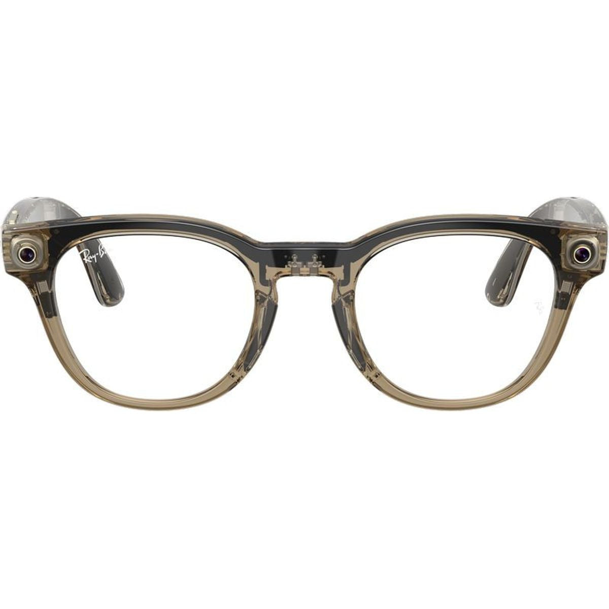 Meta Scriber Optics (Gen 2) RW7002, Transparent Stone Beige/Clear Lenses
