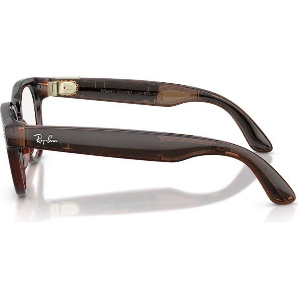 Meta Scriber Optics (Gen 2) RW7002, Transparent Umber/Clear Lenses
