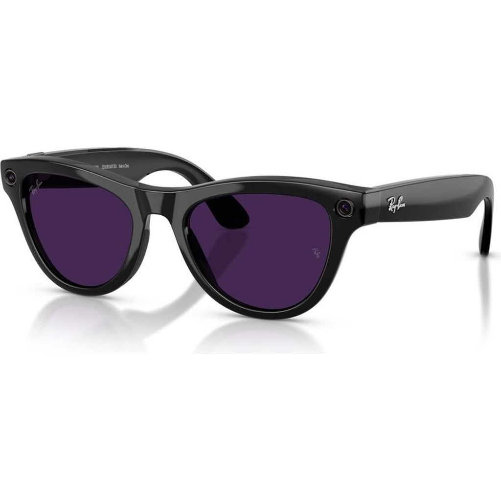 Meta Skyler (Gen 2) RW4014, Shiny Black/Amethyst Transitions Lenses