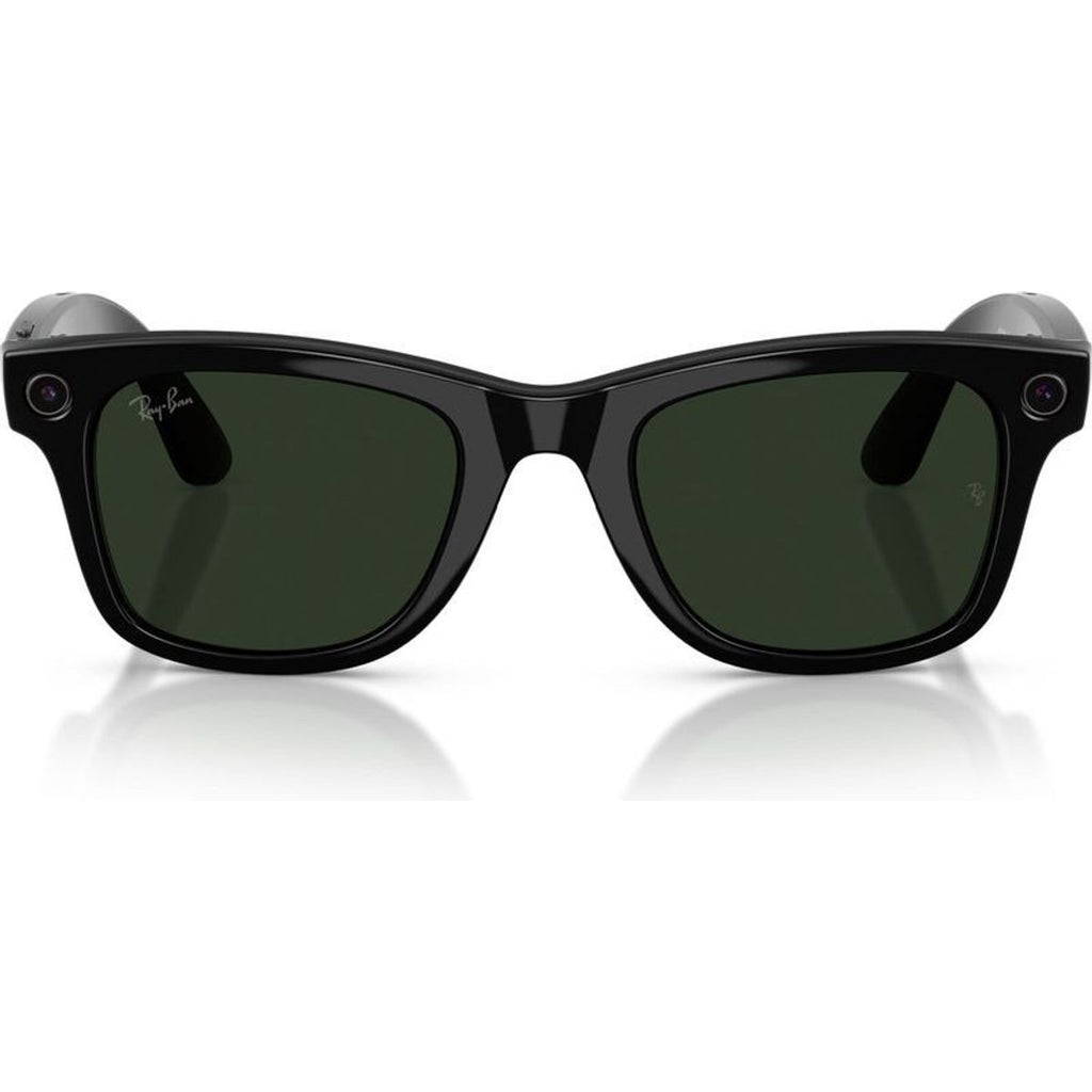 Meta Wayfarer (Gen 2) RW4012, Shiny Black/Graphite Green Transitions Lenses 53 Eye Size