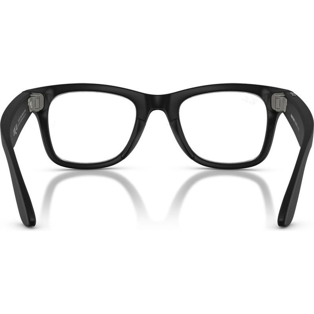 Meta Wayfarer (Gen 2) RW4012, Matte Black/Clear Blue Light Lenses 50 Eye Size