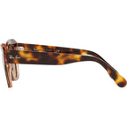 State Street RB2186, Havana on Transparent Pink/Brown Blue Gradient Glass Lenses 49 Eye Size