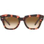 State Street RB2186, Pink Havana/Brown Gradient Glass Lenses 49 Eye Size