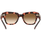 State Street RB2186, Pink Havana/Brown Gradient Glass Lenses 52 Eye Size