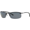 Top Bar RB3183, Black/Grey Polarised Lenses