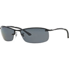 Top Bar RB3183, Black/Grey Polarised Lenses