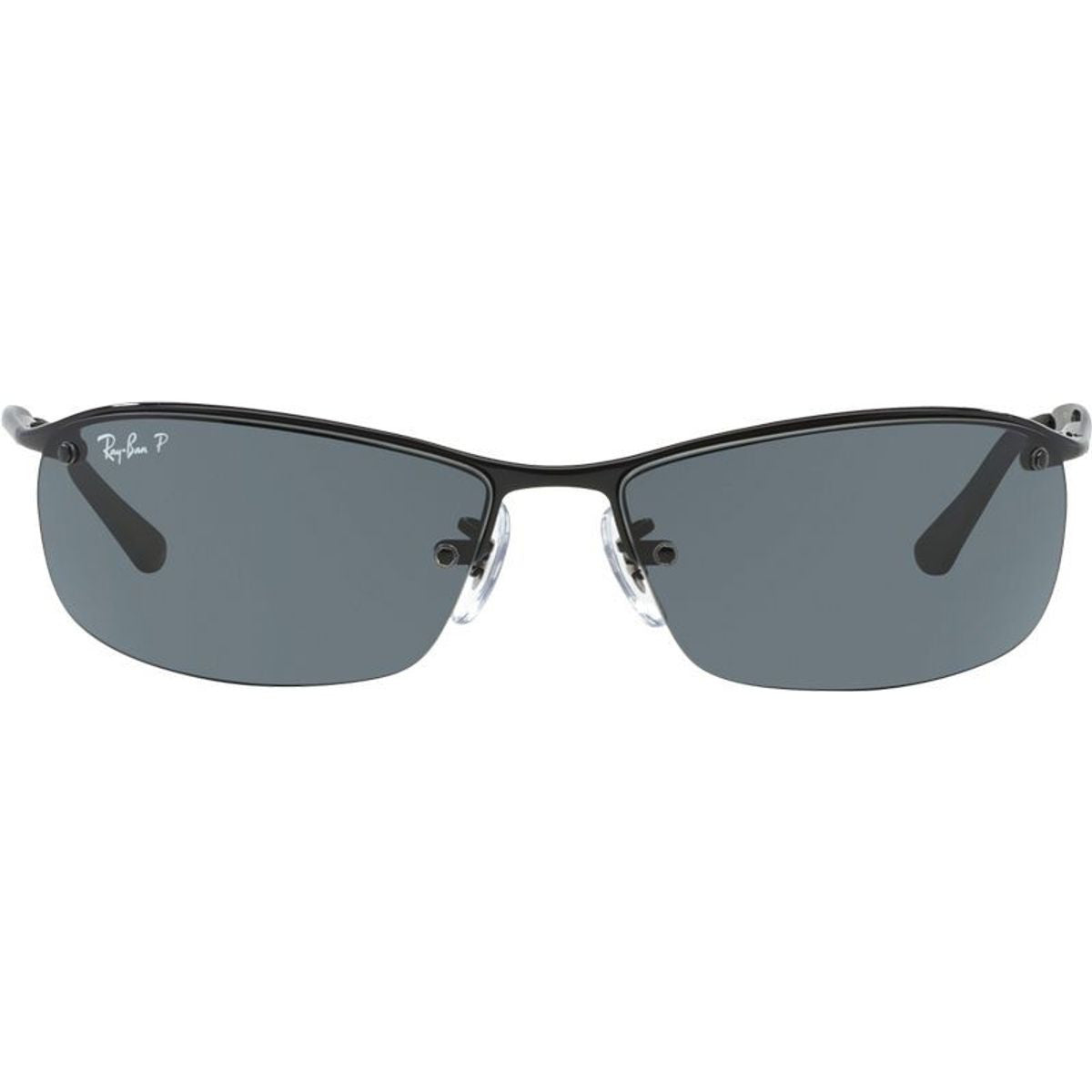 Shop Ray-Ban Top Bar RB3183 Sunglasses Black/Grey Polarised – Just