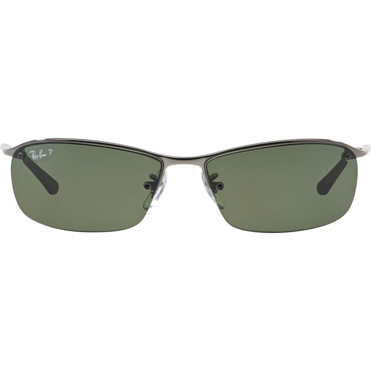 Top Bar RB3183, Gunmetal/Green Polarised Lenses