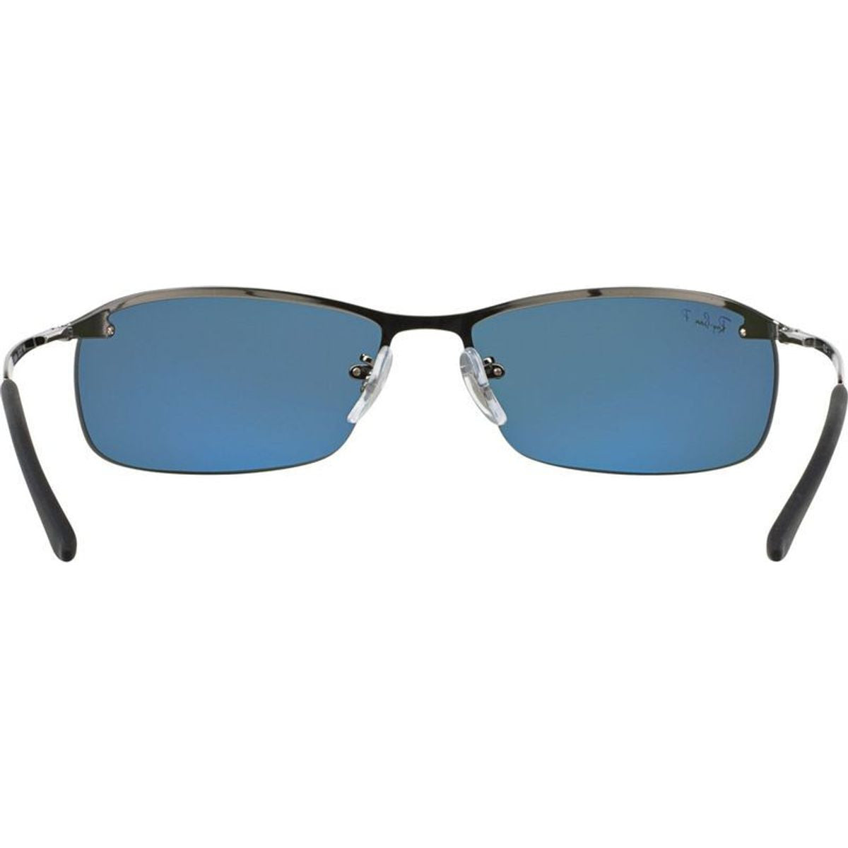 Top Bar RB3183, Gunmetal/Green Polarised Lenses