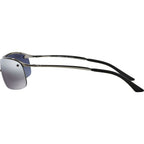 Top Bar RB3183, Gunmetal/Silver Mirror Polarised Lenses