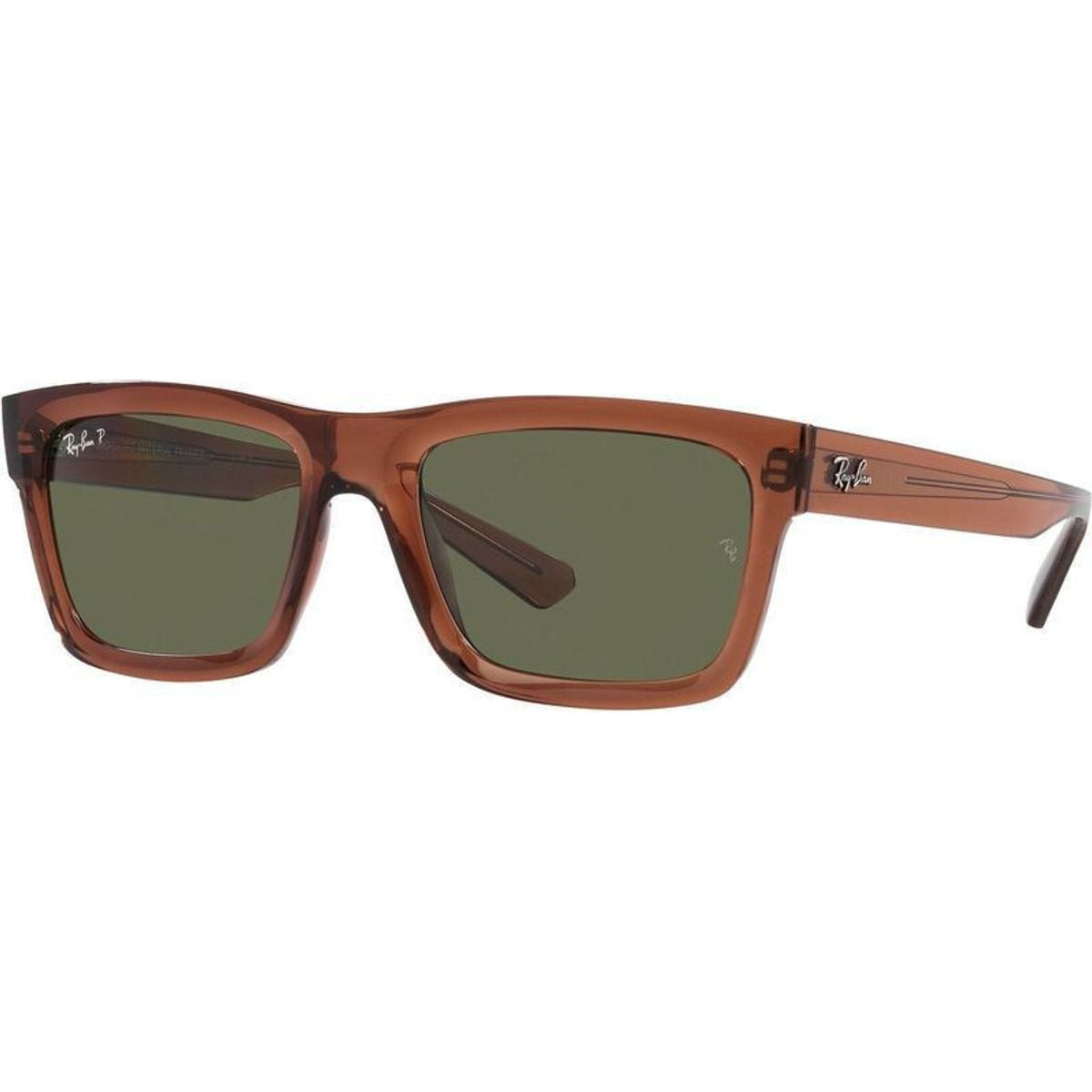 Ray-Ban Warrern RB4396 (O), Transparent Brown/Dark Green Polarised Lenses 54 Eye Size