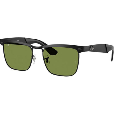 Wayfarer Deluxe RB3875, Matte Black/Green Glass Lenses 56 Eye Size