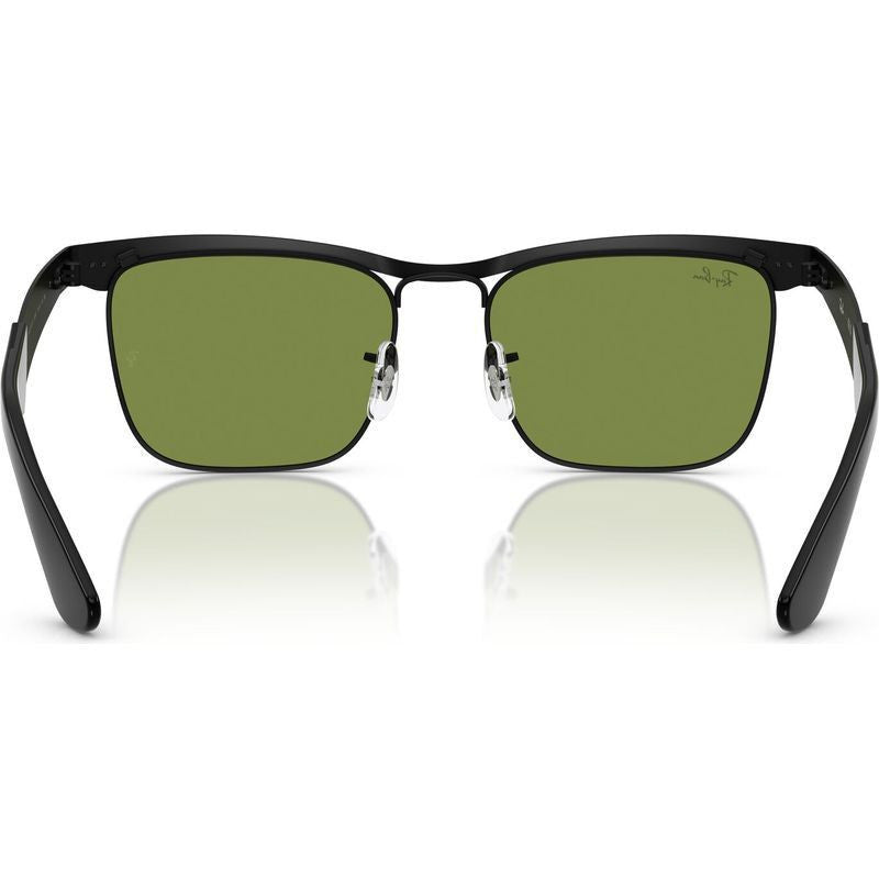 Wayfarer Deluxe RB3875, Matte Black/Green Glass Lenses 56 Eye Size