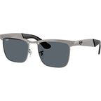Wayfarer Deluxe RB3875, Sandblasted Gunmetal/Blue Glass Lenses 56 Eye Size