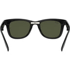 Wayfarer Folding RB4105, Black/Green Glass Lenses 50 Eye Size